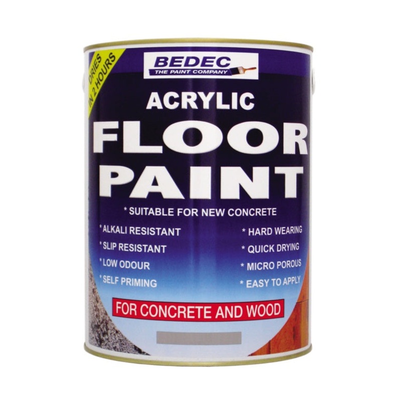 Bedec Acrylic Floor Paint 5L – Tile Red