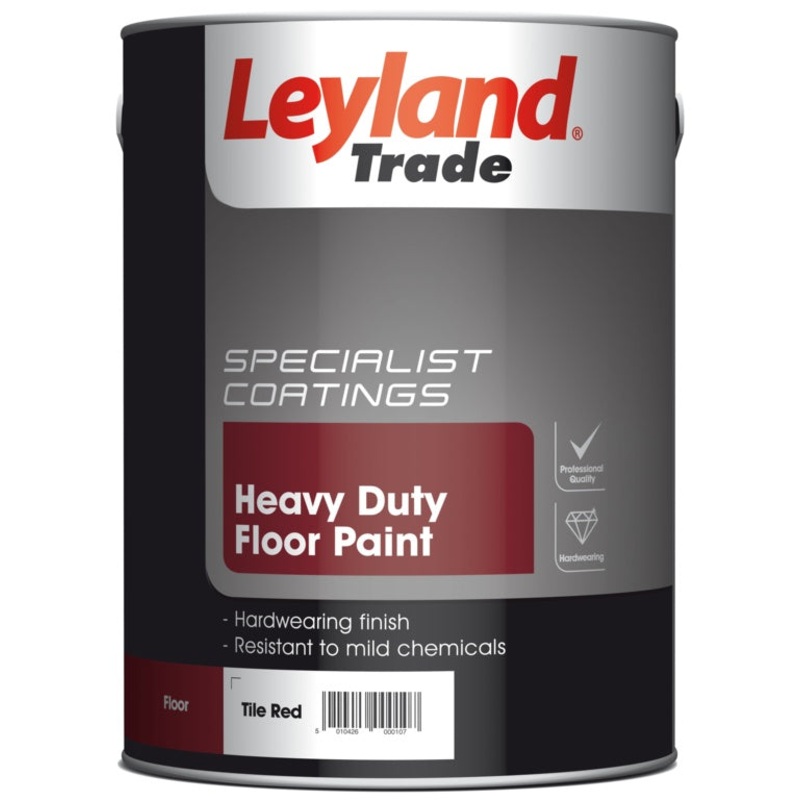 Leyland Trade Heavy Duty Floor Paint 5L – Tile Red