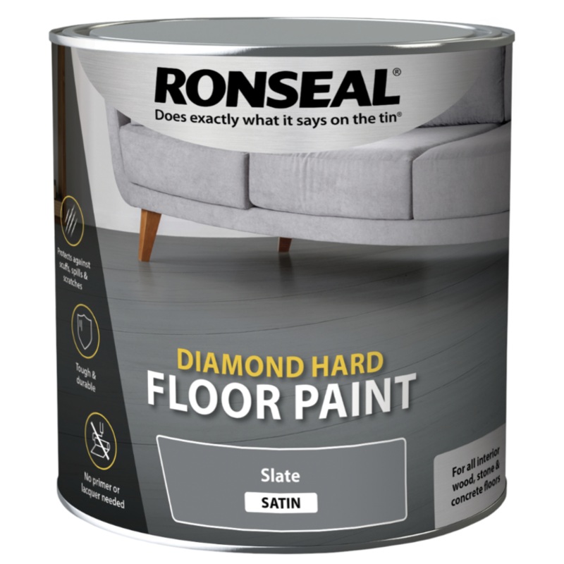 Ronseal Diamond Hard Floor Paint 2.5L – Slate