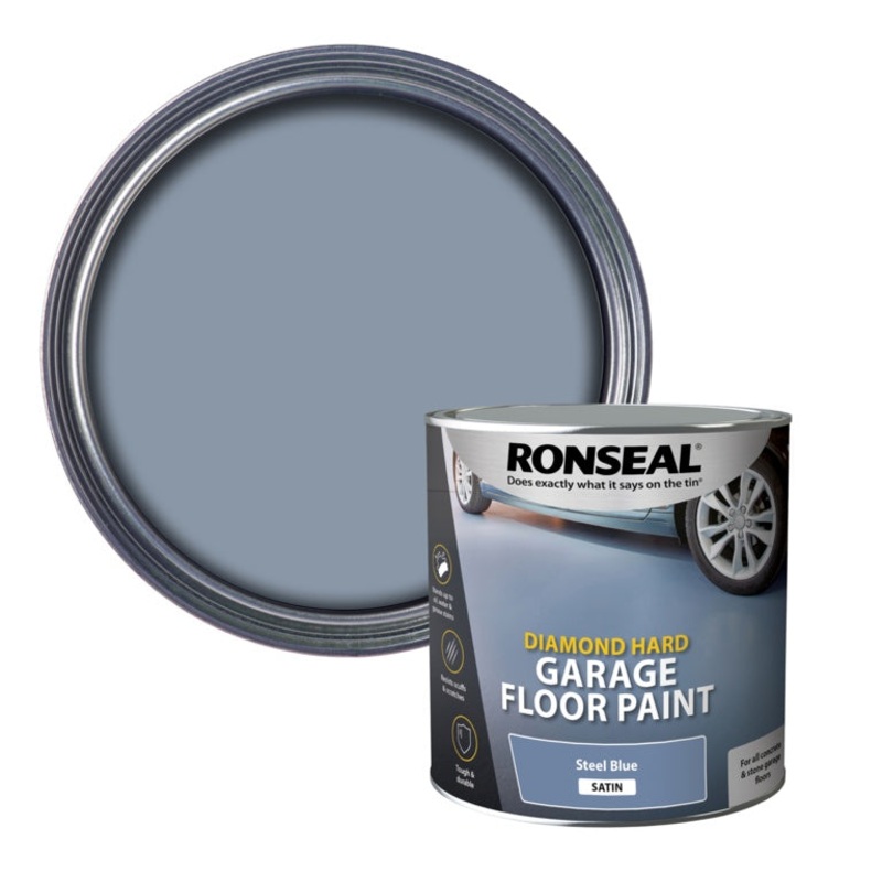 Ronseal Diamond Hard Garage Floor Paint 2.5L – Blue
