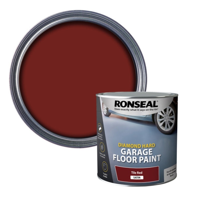 Ronseal Diamond Hard Garage Floor Paint 2.5L – Red