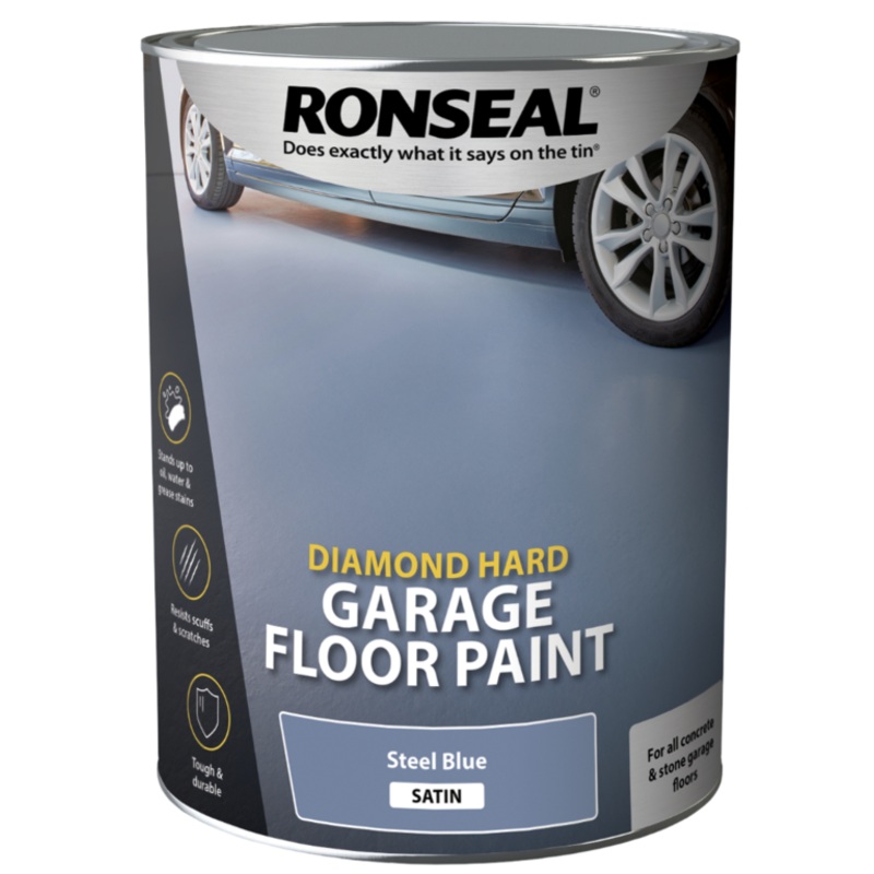Ronseal Diamond Hard Garage Floor Paint 5L – Blue