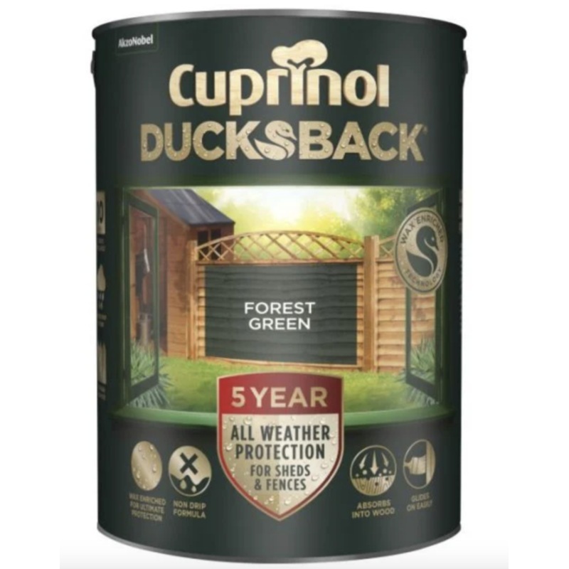 Cuprinol Ducksback 5L – Forest Green