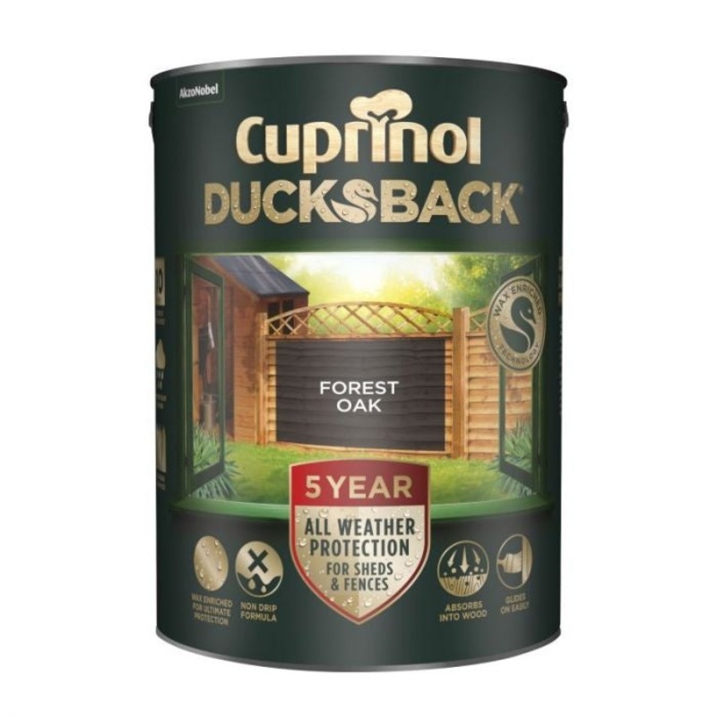Cuprinol Ducksback 5L – Forest Oak