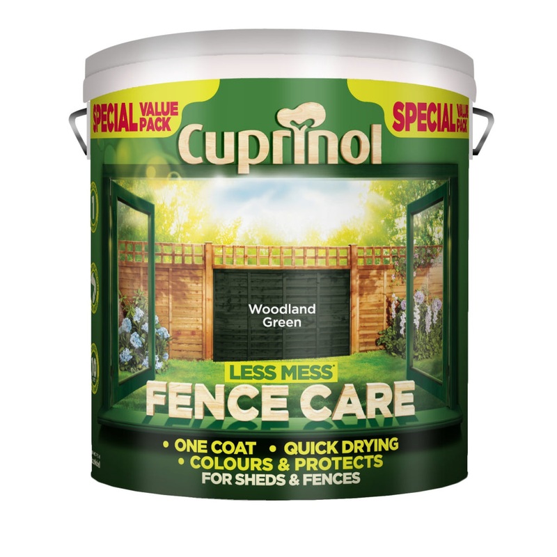 Cuprinol Less Mess Fence Care 6L – Woodland Green