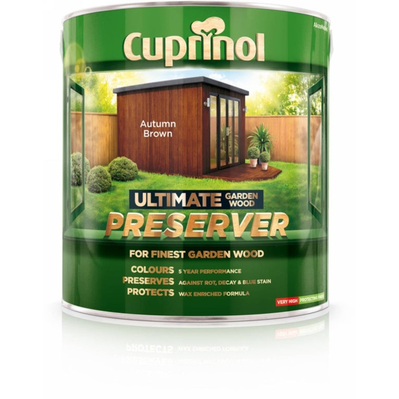 Cuprinol Ultimate Garden Wood Preserver 4L – Autumn Brown