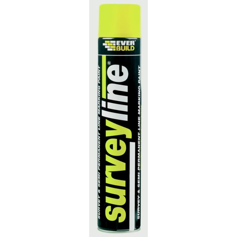 Everbuild Surveyline Paint 700ml – Yellow