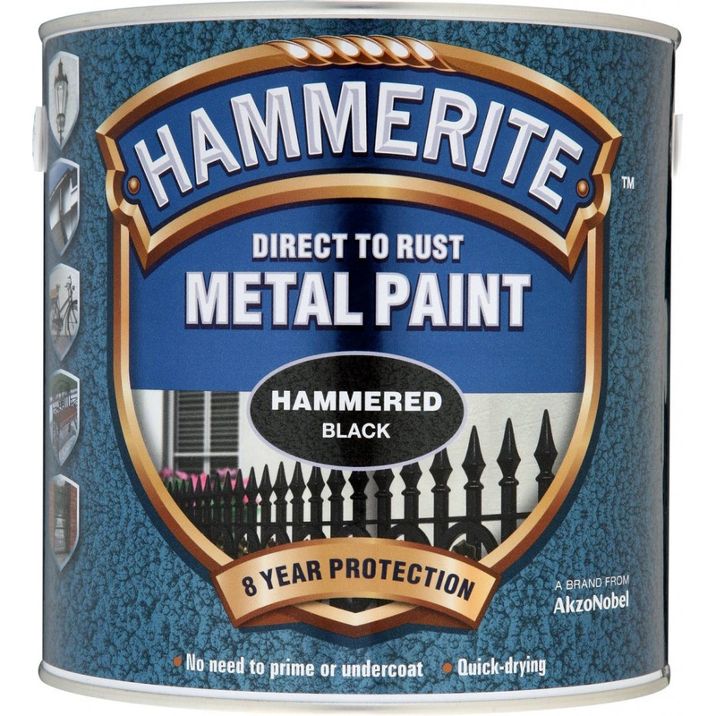 Hammerite Metal Paint Hammered 2.5L – Black