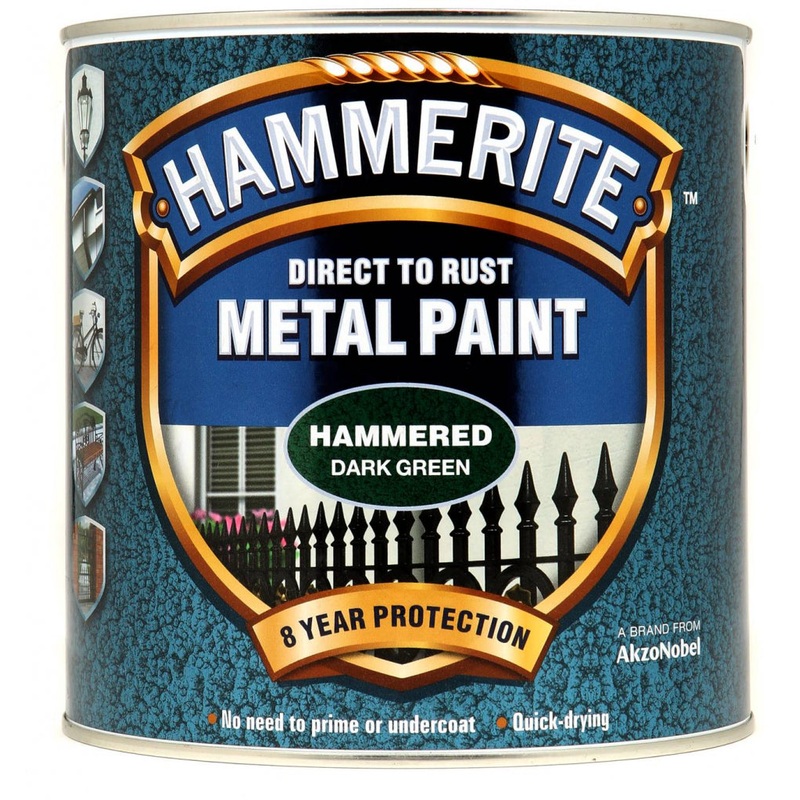 Hammerite Metal Paint Hammered 2.5L – Dark Green