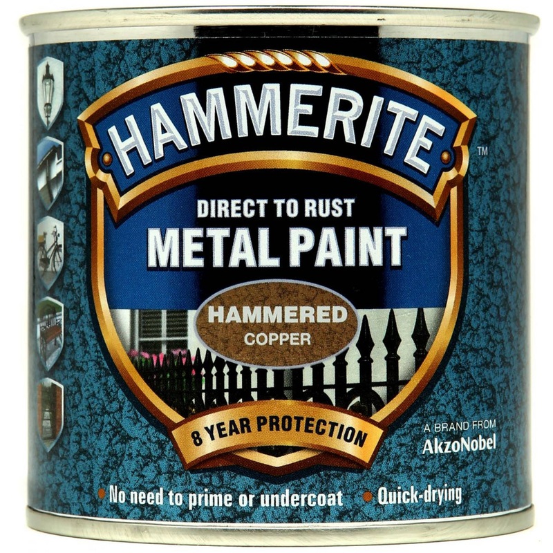 Hammerite Metal Paint Hammered 250ml – Copper