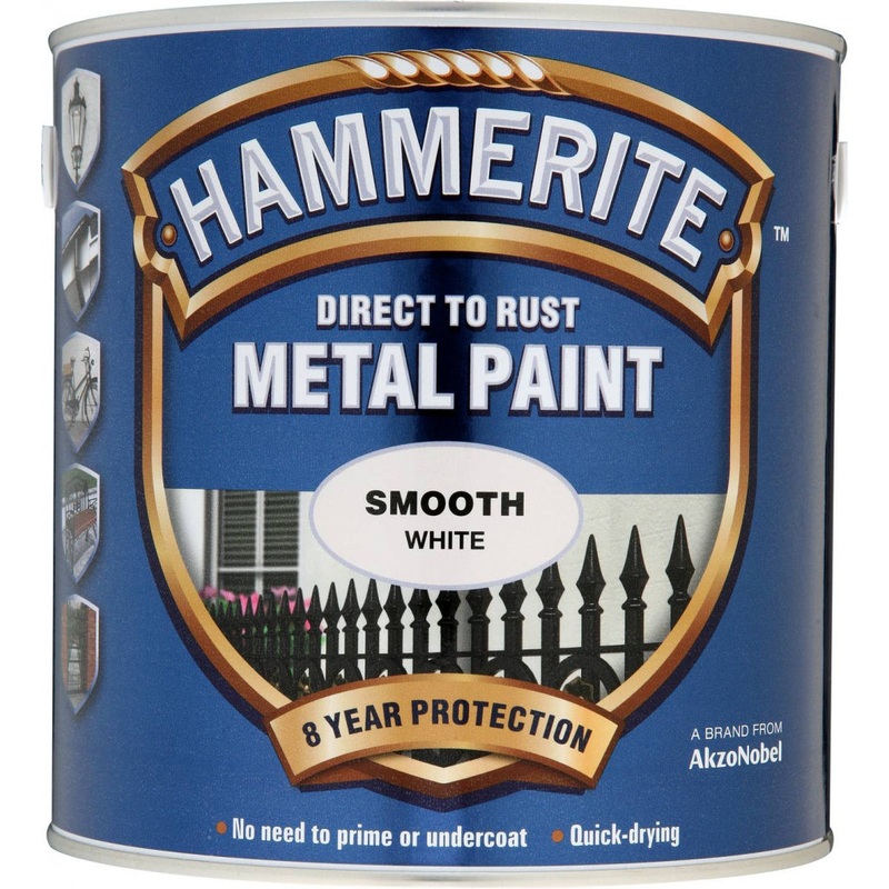 Hammerite Metal Paint Smooth 2.5L – White