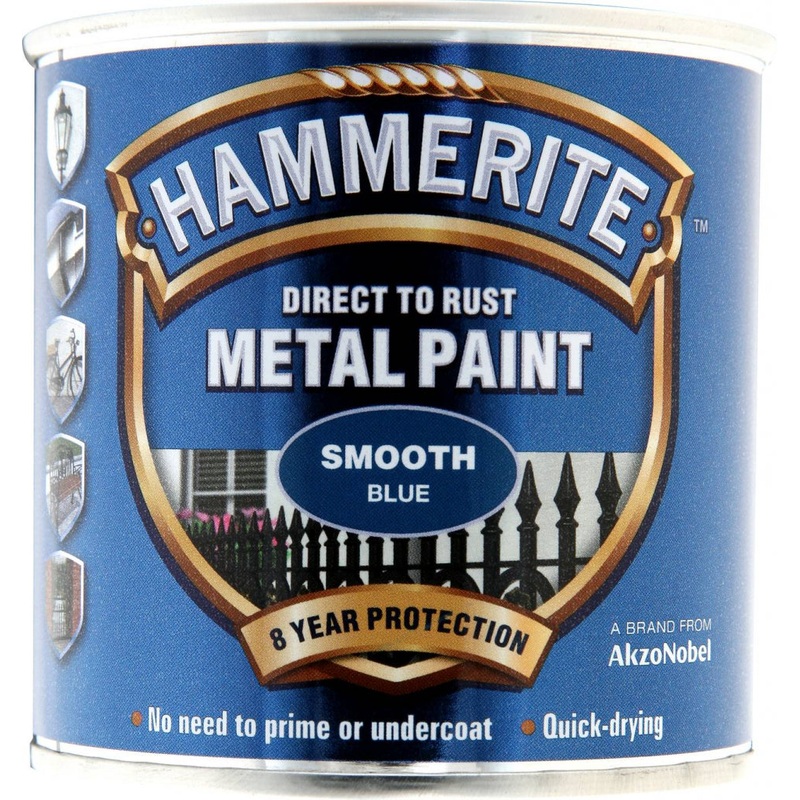 Hammerite Metal Paint Smooth 250ml – Blue