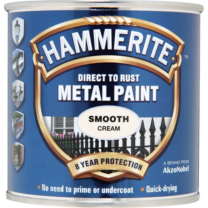 Hammerite Metal Paint Smooth 250ml – Cream