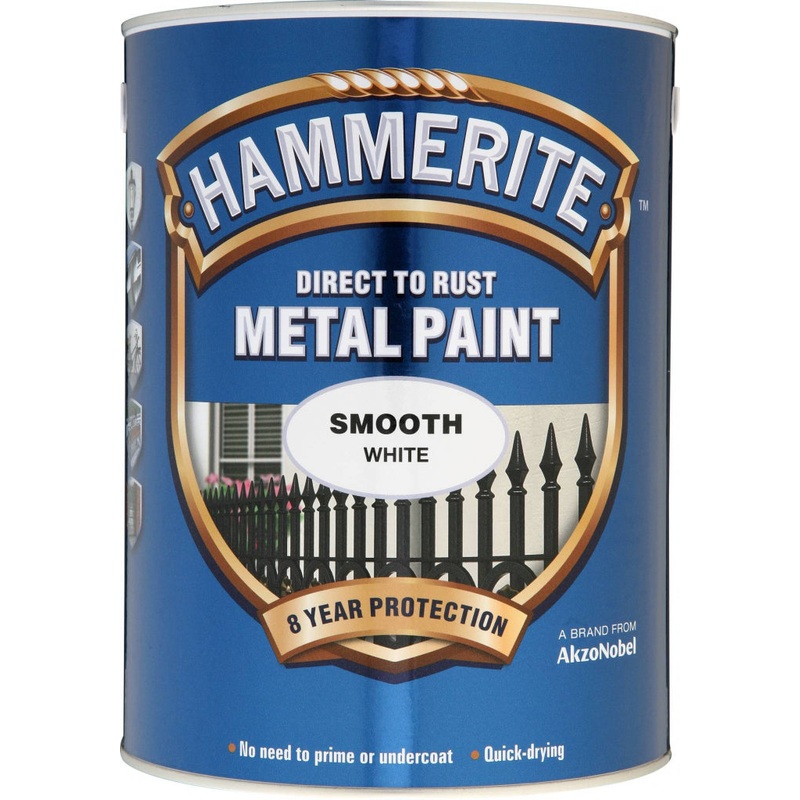 Hammerite Metal Paint Smooth 5L – White