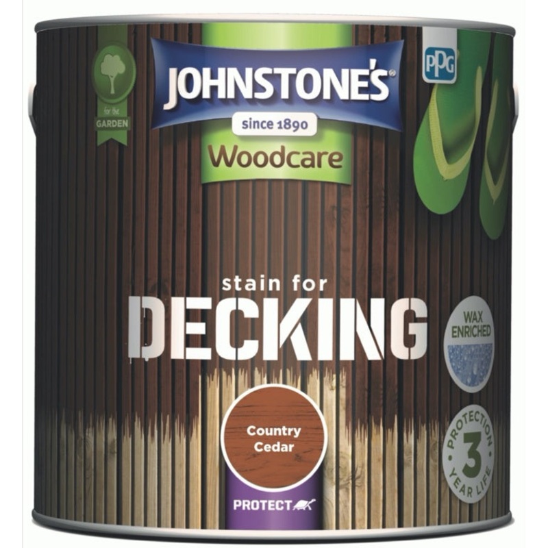 Johnstone’s Decking Stain 2.5L – County Cedar