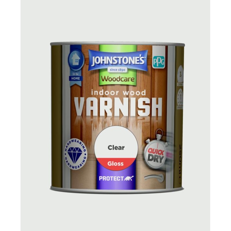 Johnstone’s Indoor Wood Varnish – Clear Gloss – 250ml