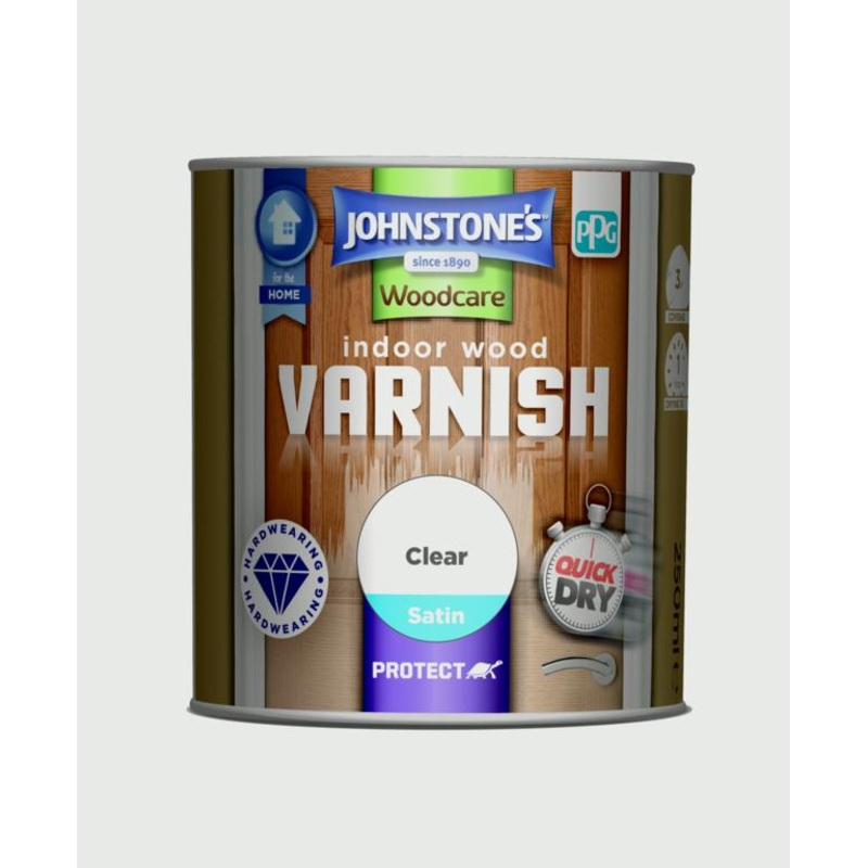 Johnstone’s Indoor Wood Varnish – Clear Satin – 250ml