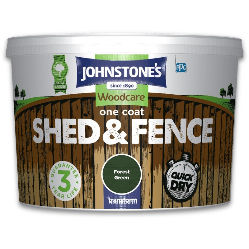 Johnstone’s One Coat Shed And Fence 9L – Forest Green