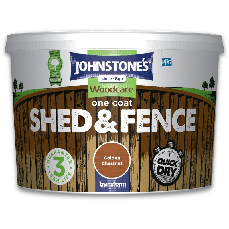 Johnstone’s One Coat Shed And Fence 9L – Golden Chestnut
