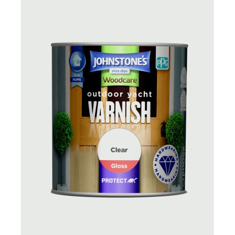 Johnstone’s Outdoor Yacht Varnish Gloss 250ml – Clear