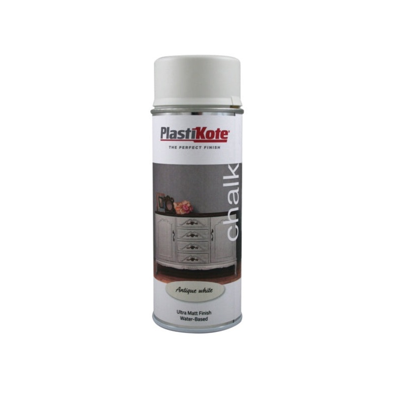 PlastiKote Chalk Spray Paint 400ml – Antique White