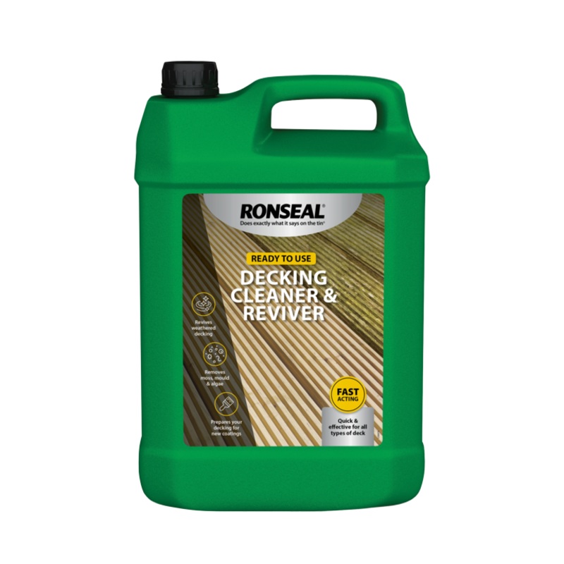 Ronseal Decking Cleaner & Reviver – 5L Ready To Use