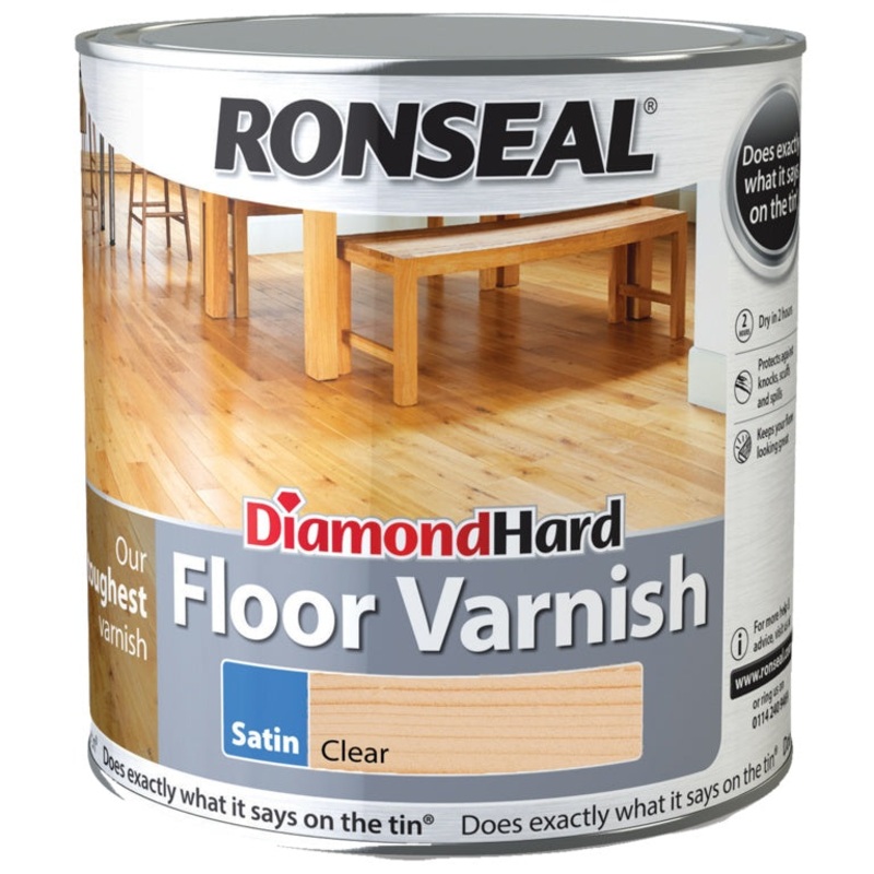 Ronseal Diamond Hard Clear Varnish 2.5L – Satin