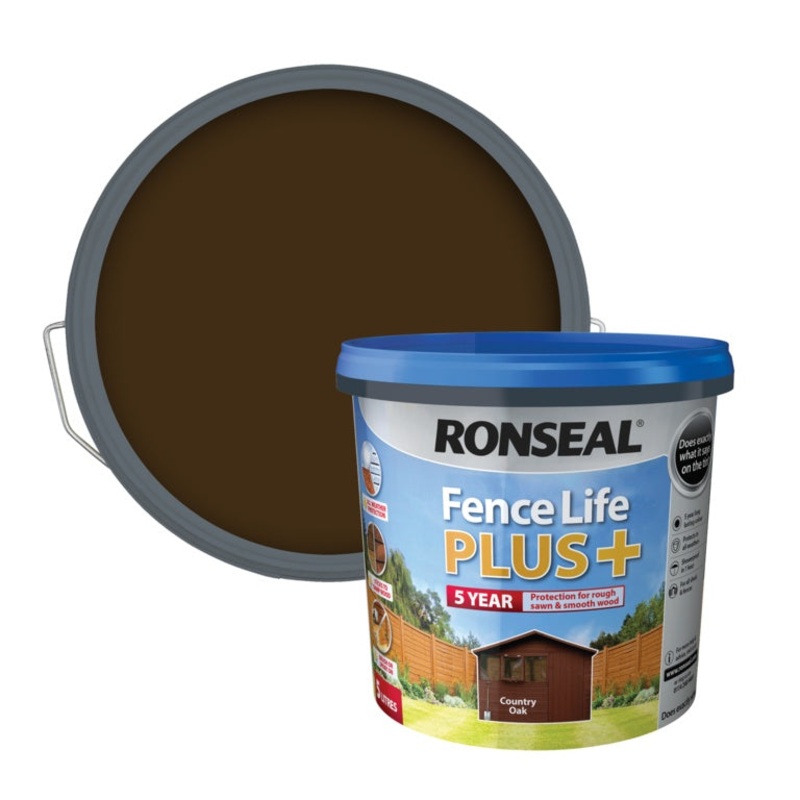 Ronseal Fence Life Plus 5L – Country Oak