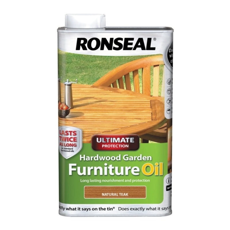 Ronseal Hardwood Furniture Oil 1L – Natural Teak