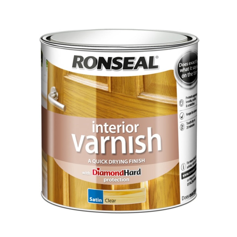 Ronseal Interior Varnish Satin 2.5L – Clear