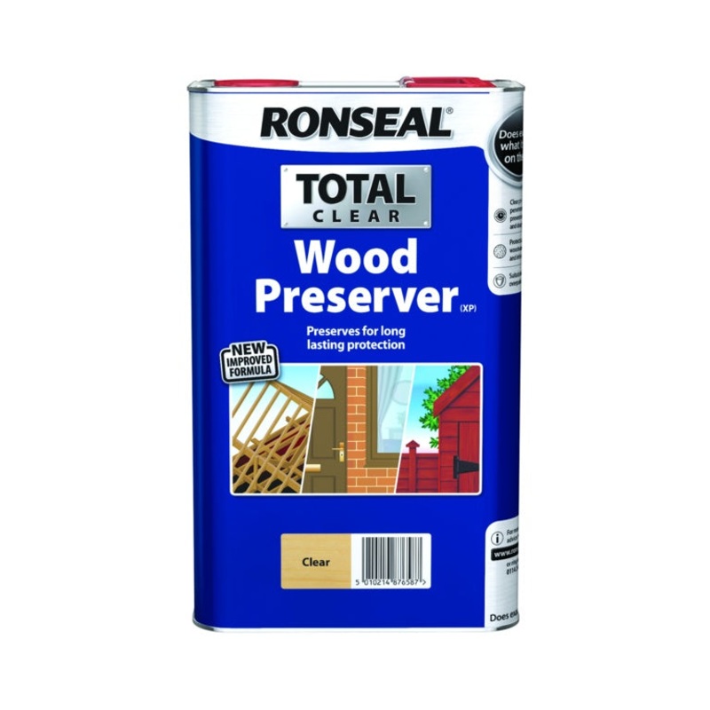 Ronseal Total Wood Preserver 5L – Clear