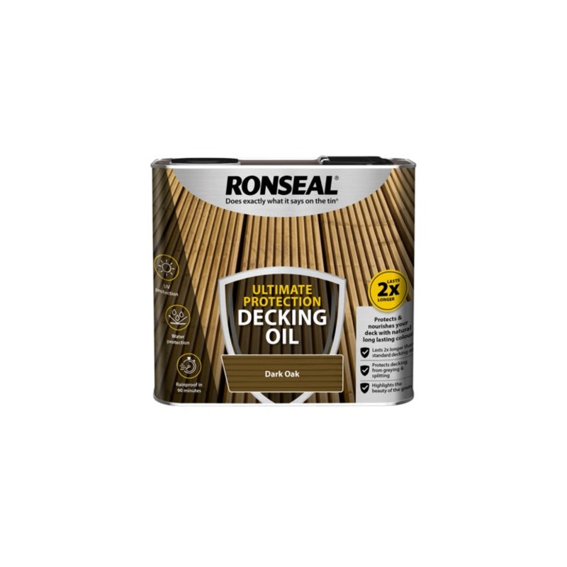 Ronseal Ultimate Protection Decking Oil 2.5L – Dark Oak