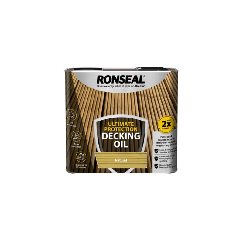 Ronseal Ultimate Protection Decking Oil 2.5L – Natural