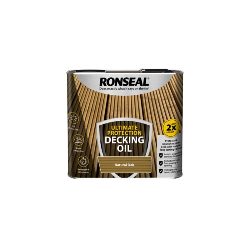 Ronseal Ultimate Protection Decking Oil 2.5L – Natural Oak