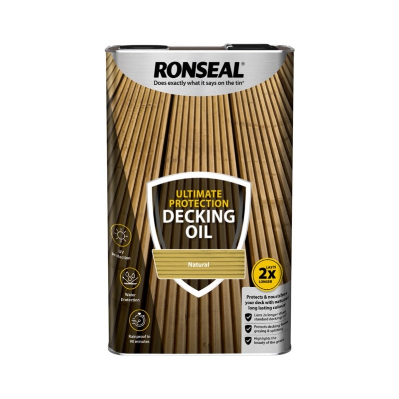 Ronseal Ultimate Protection Decking Oil 5L – Natural