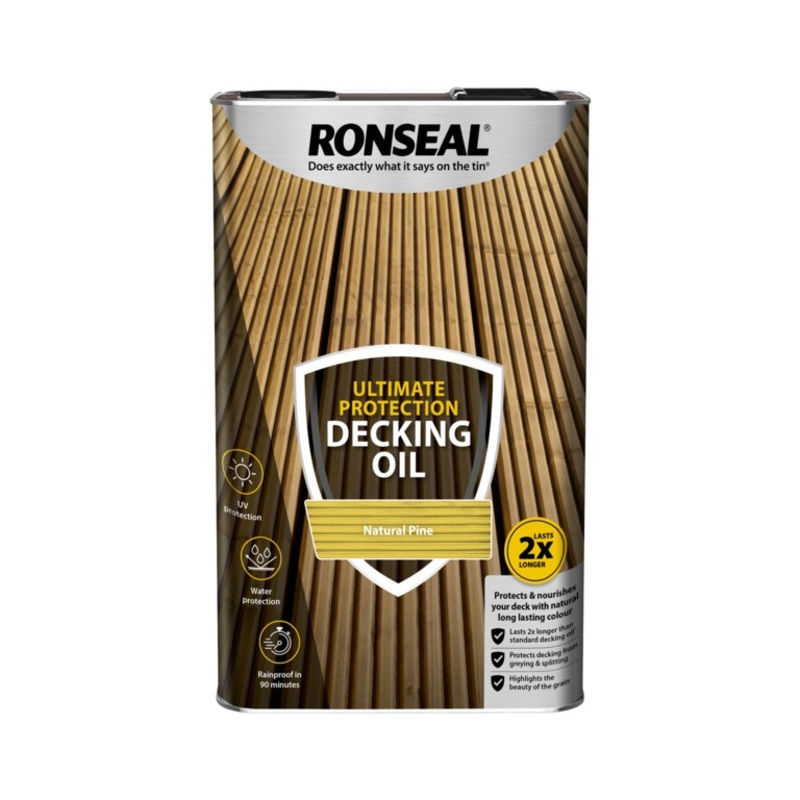 Ronseal Ultimate Protection Decking Oil 5L – Natural Pine
