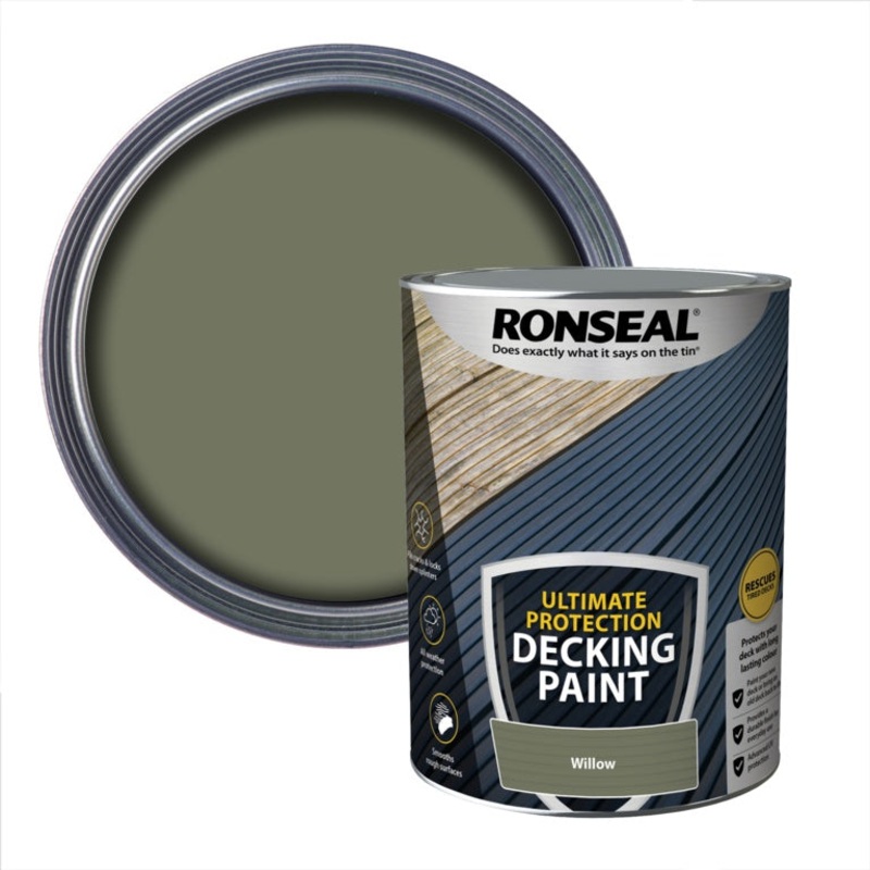 Ronseal Ultimate Protection Decking Paint 5L – Willow