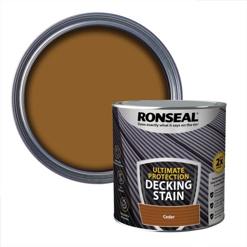 Ronseal Ultimate Protection Decking Stain 2.5L – Cedar