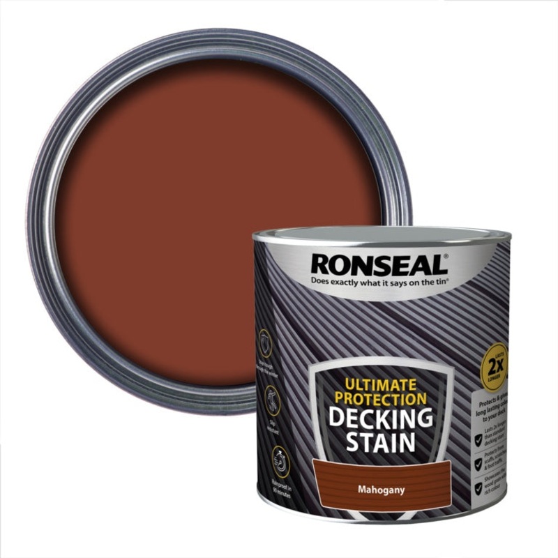 Ronseal Ultimate Protection Decking Stain 2.5L – Mahogany
