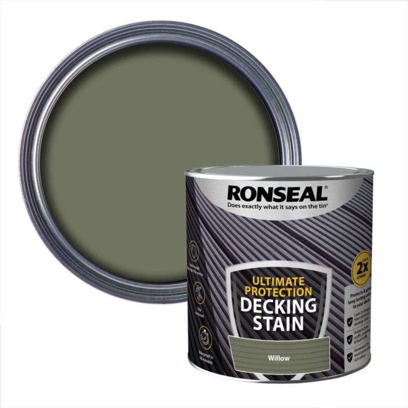 Ronseal Ultimate Protection Decking Stain 2.5L – Willow