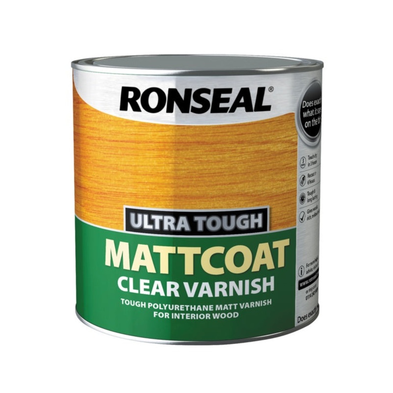 Ronseal Ultra Tough Varnish Matt Coat – 2.5L