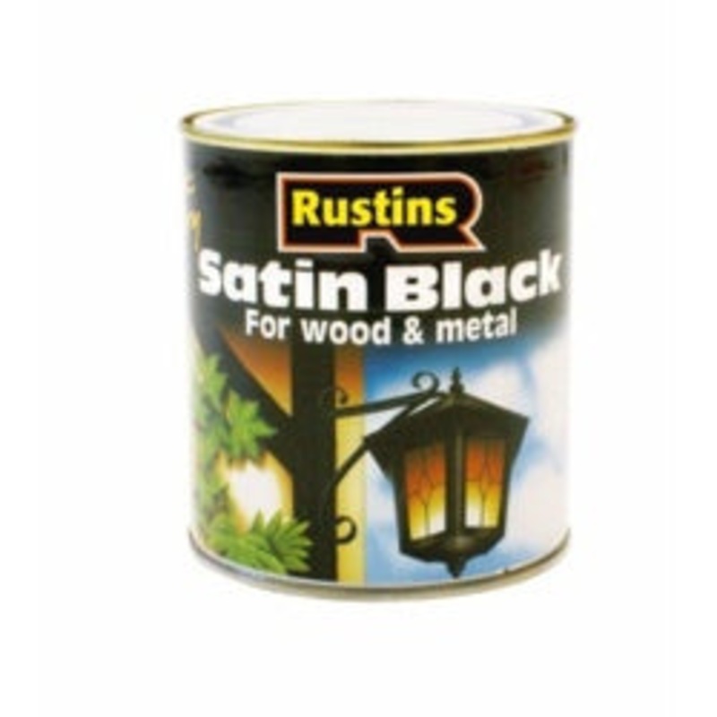 Rustins Quick Dry Satin Black – 250ml