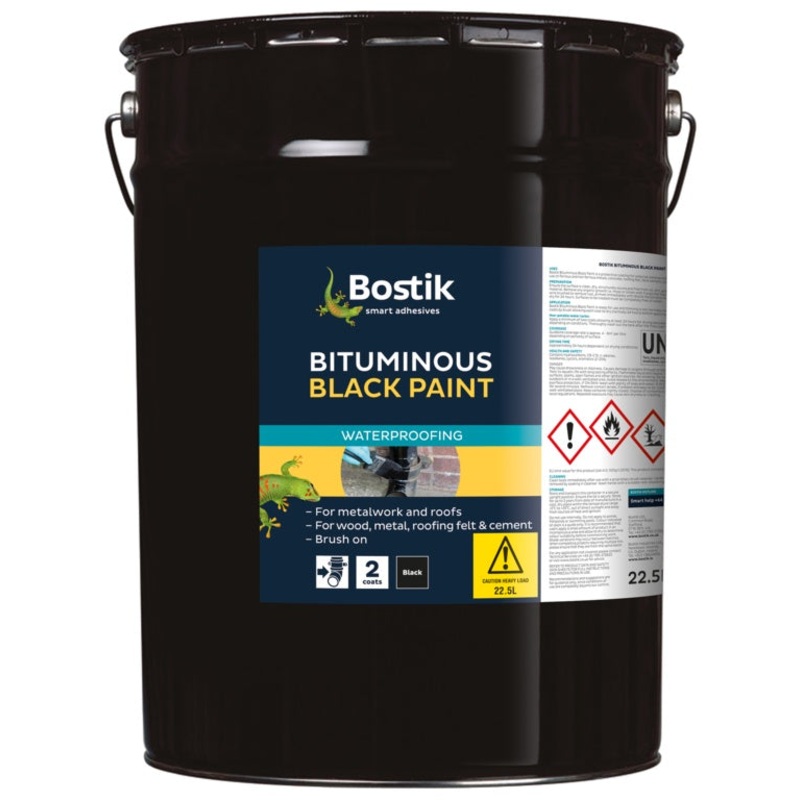 Bostik Bituminous Black Paint – 22.5L