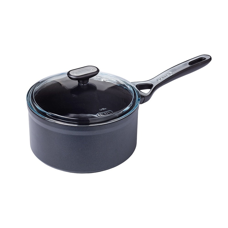 Pyrex Origin+ Saucepan with Lid – 18cm