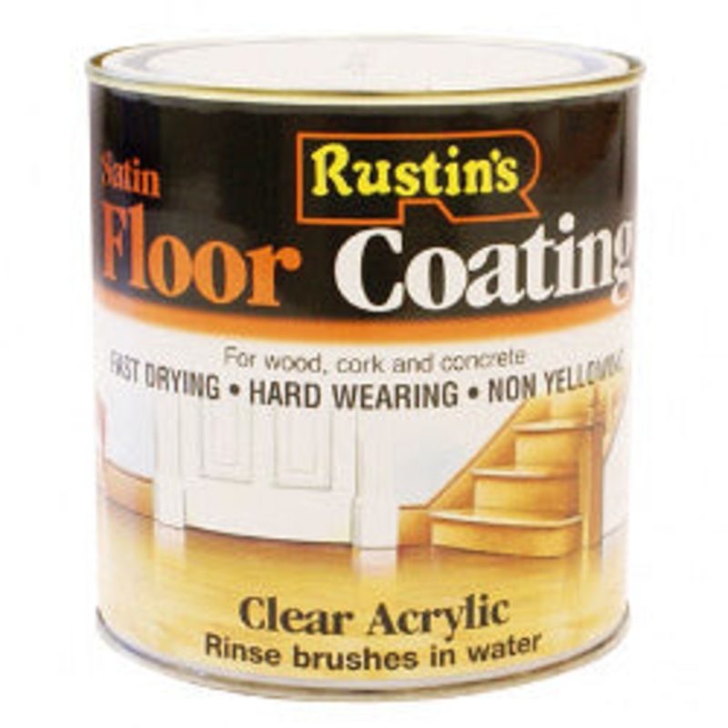 Rustins Quick Dry Acrylic Floor Coating Satin – 1L