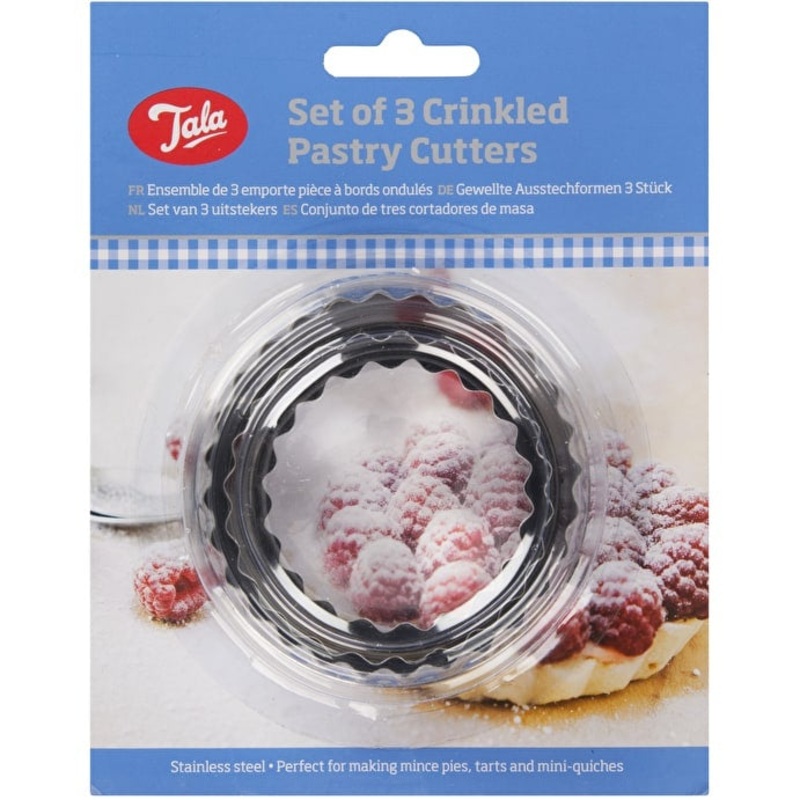 Tala Crinkled Pastry Cutters – Set 3