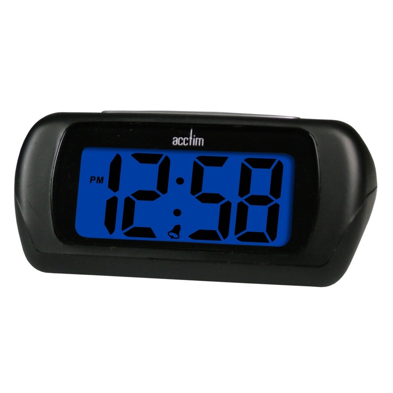 Acctim Auric LCD Clock – Black