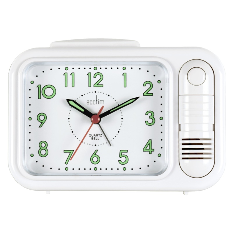 Acctim Sonnet Bell Alarm Clock – White