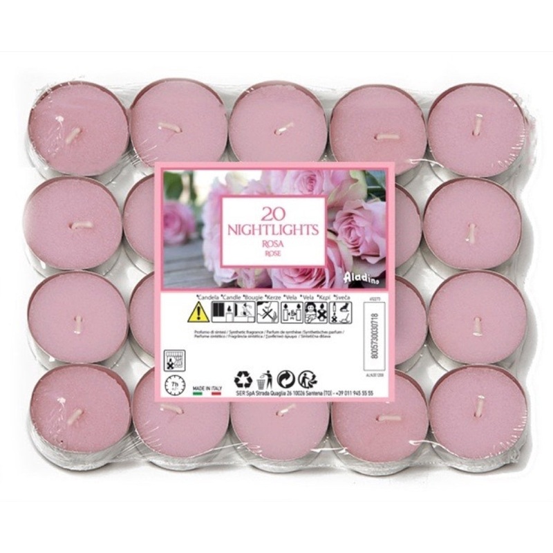 Aladino 7 Hour Nightlights Pack 20 – Rose