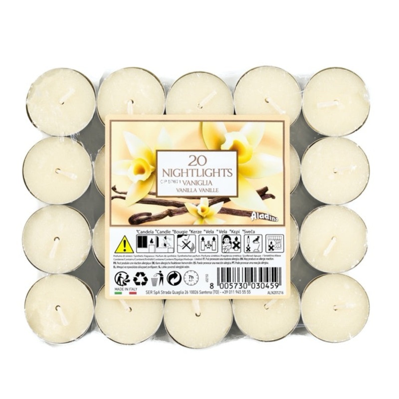 Aladino 7 Hour Nightlights Pack 20 – Vanilla